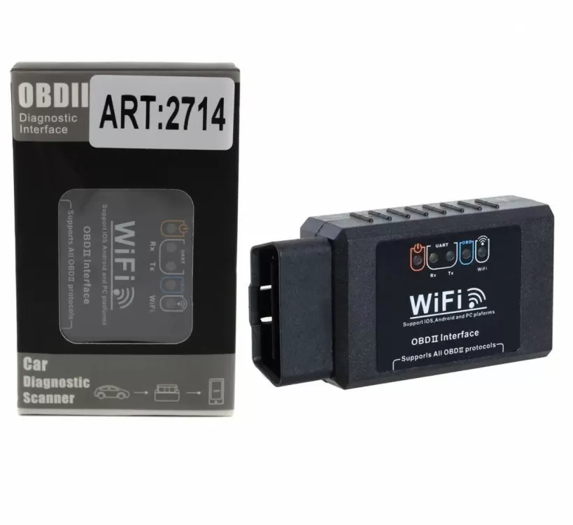 Автосканер elm327 obd2 wi-fi bluetooth для діагностики авто (98710105)