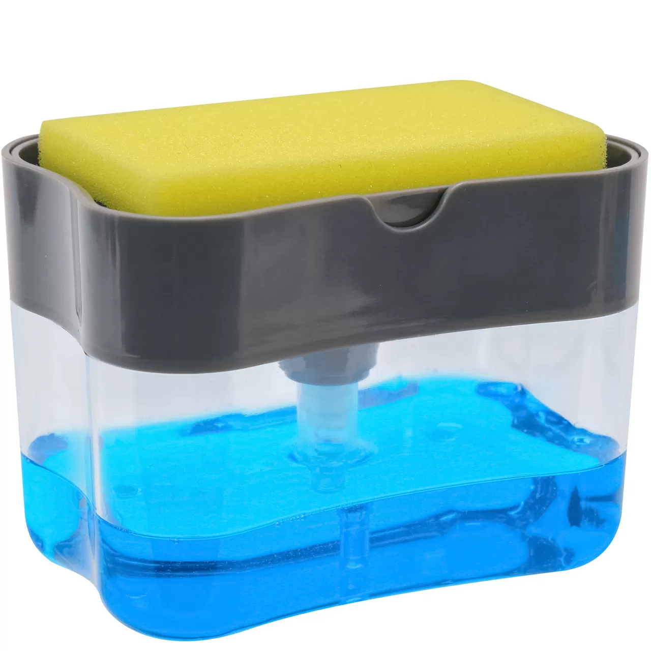 Диспенсер дозатор для моющего средства Pump Sponge нажимной + Мочалка (821156) (88939456)