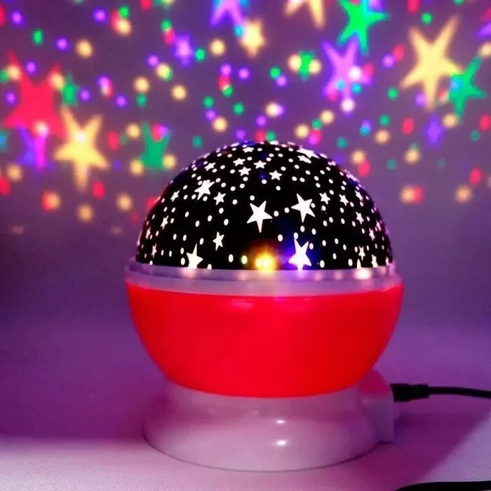 Дитячий проєктор-нічник Star Master Зоряне небо USB Рожевий (1403) (18436044)