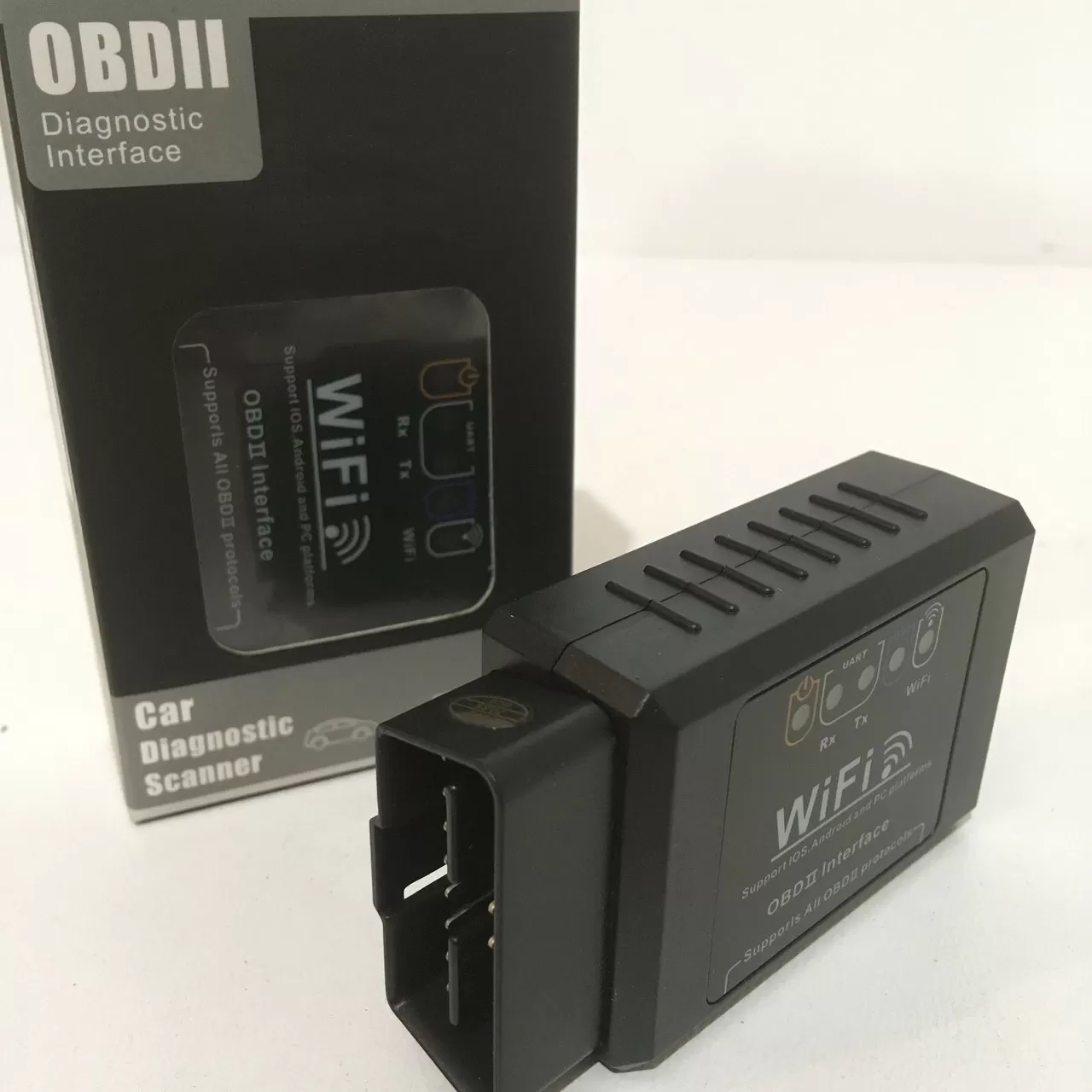 Автосканер ELM адаптер для діагностики автомобіля OBD2 Wi-Fi (327-2714) (70752614)