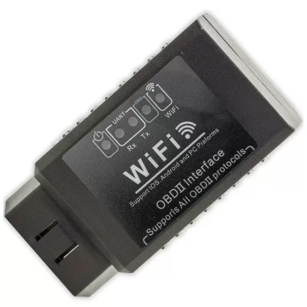 Діагностичний сканер автомобільний ELM327/ART: 2714 OBD II Wi-Fi iOS Android Чорний (9010565)