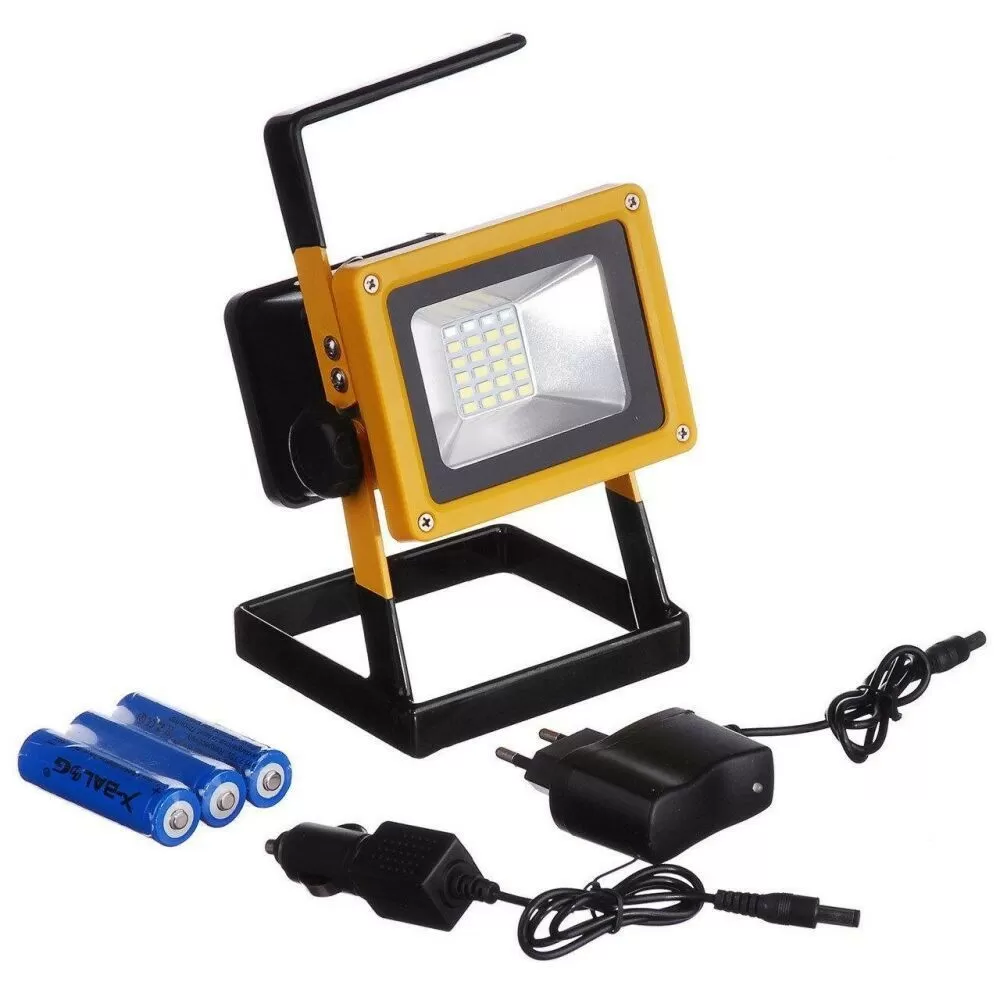 LED Прожектор акумуляторний 30W світлодіодний ліхтар зарядний 12 V і 220 V Bailong BL-204 (w1200) (38936405)