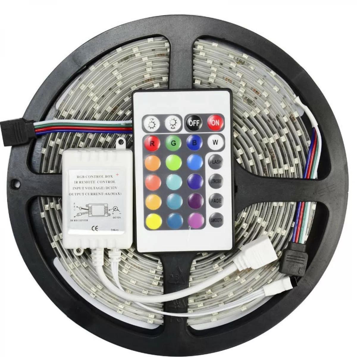 Світлодіодна стрічка RGB 5050 300 LED комплект 5 м (6578) (56483721)