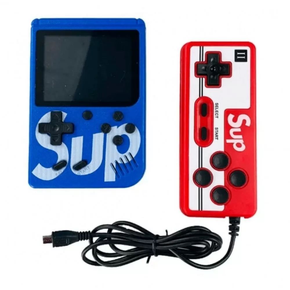 Портативная игровая ретро приставка консоль с дополнительным джойстиком dendy SEGA 8bit 400 игр SUP Game Box (60450683)