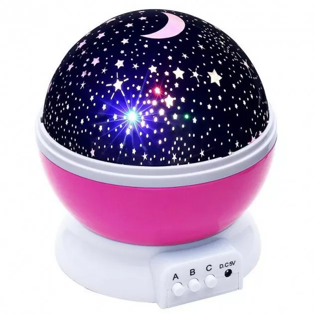 Ночник Star Master Dream проектор звездного неба шар розовый (55280397)
