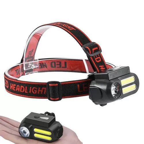 Ліхтар налобний HeadLight світлодіодний акумуляторний водонепроникний 4 режими освітлення microUSB Чорний (2720550)