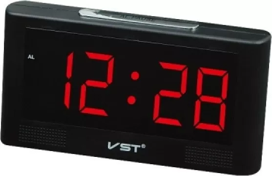 Годинник настільний електронний VST-732Y 7005 з будильником і термометром із червоною підсвіткою (85088950)