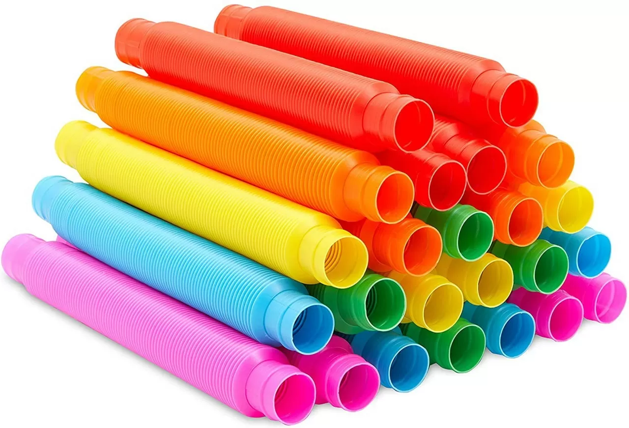 Розвивальна сенсорна дитяча іграшка Pop Tube антистрес поп туб 24 шт. набір (25143444) (52735408)
