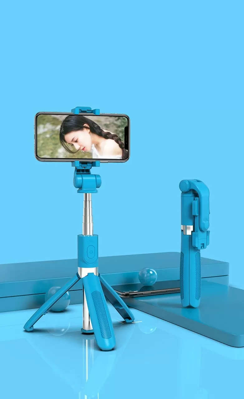 Штатив телескопічний монопод селфі-палиця трипод з пультом Bluetooth Selfie Stick L01 (355513) (4779555)