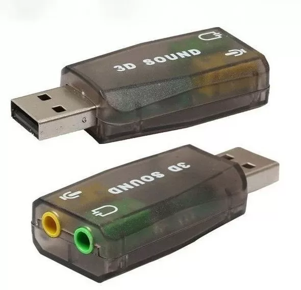 Зовнішня звукова карта USB 3D Sound 5.1 Чорний (742041) (9983858)