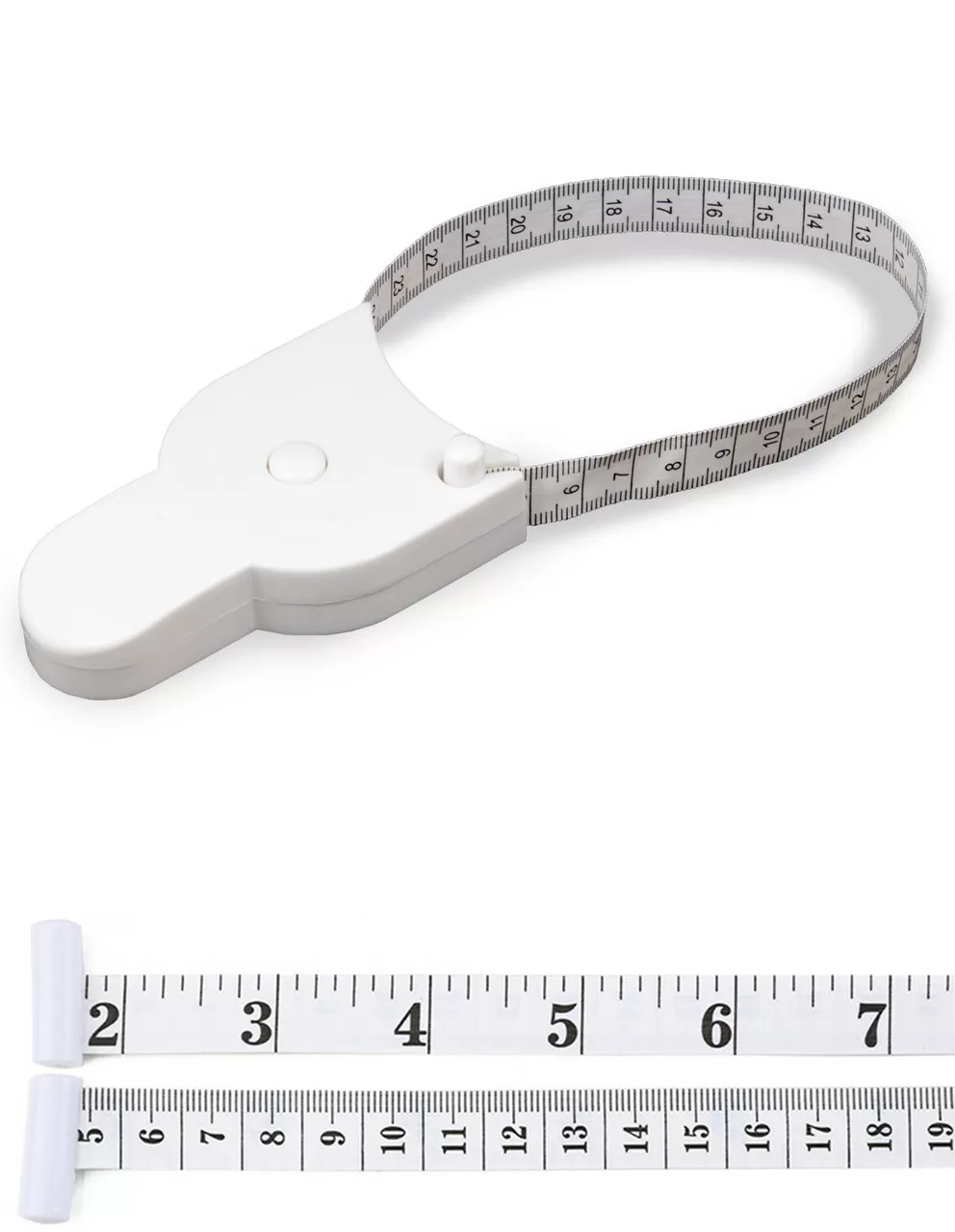 Сантиметрова стрічка висувна Measure tape Біла рулетка для вимірювання об'ємів тіла 150 см (773695) (51015120)