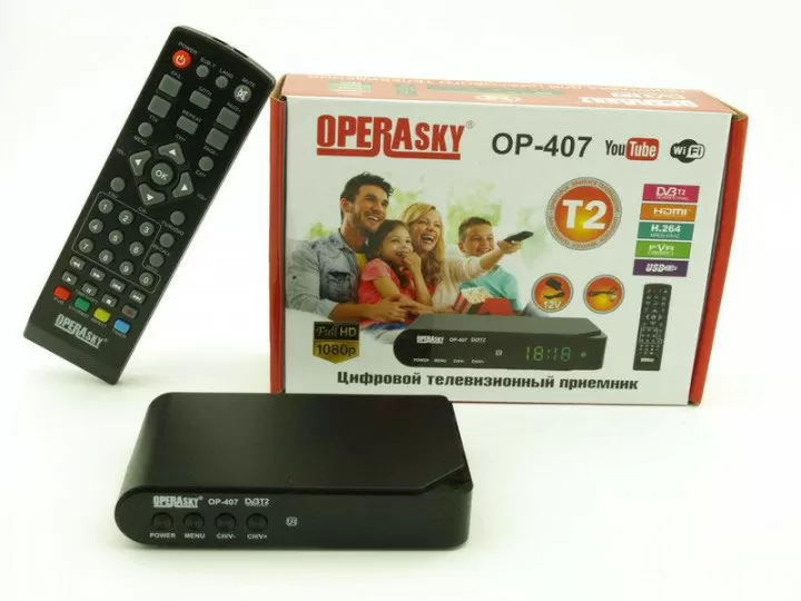 Цифровий ефірний приймач TV тюнер Т2 Operasky OP-407 USB (593419) (42881456)