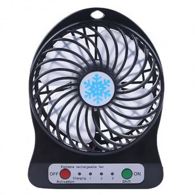 Мінівентилятор Portable Fan Mini Чорний (426291) (48615847)
