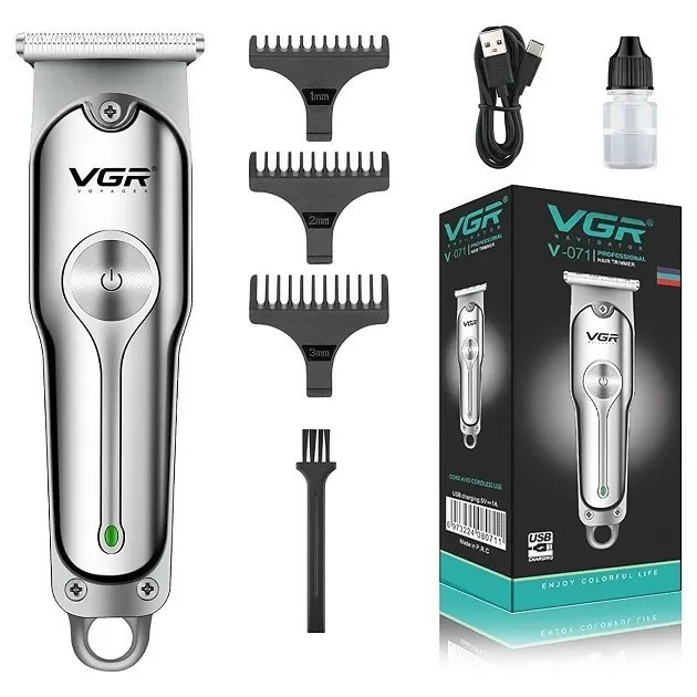 Машинка для стриження волосся VGR V-071 акумуляторна бездротова (308795) (63240181)